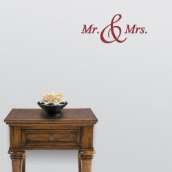 Mr. and Mrs. Wall Decal