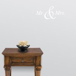 Mr. and Mrs. Wall Decal