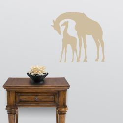 Giraffe Mother and Child Wall Decal
