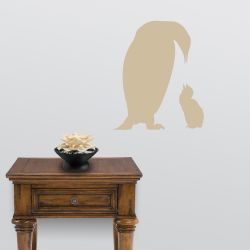 Penguin Mother and Child Wall Decal