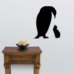 Penguin Mother and Child Wall Decal