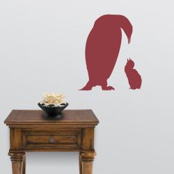 Penguin Mother and Child Wall Decal