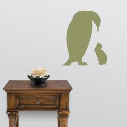 Penguin Mother and Child Wall Decal