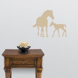 Horse Mother and Child Wall Decal