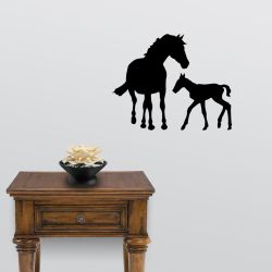 Horse Mother and Child Wall Decal