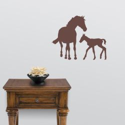 Horse Mother and Child Wall Decal