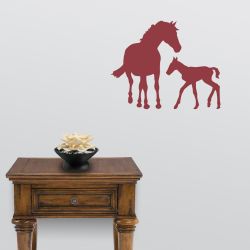 Horse Mother and Child Wall Decal