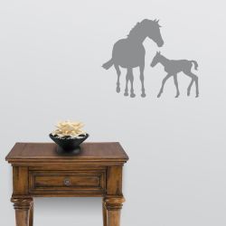 Horse Mother and Child Wall Decal