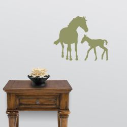 Horse Mother and Child Wall Decal