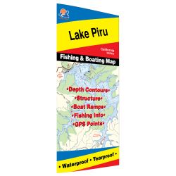 California Piru Lake Fishing Hot Spots Map