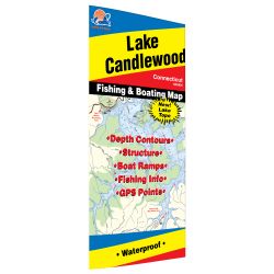 Connecticut Candlewood Lake Fishing Hot Spots Map