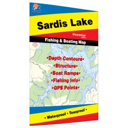 Mississippi Sardis Lake Fishing Hot Spots Map