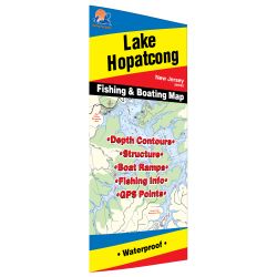 New Jersey Hopatcong Lake Fishing Hot Spots Map
