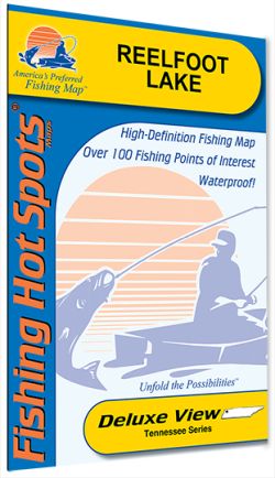 Tennessee Reelfoot Lake Fishing Hot Spots Map