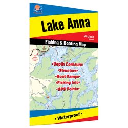 Virginia Anna Lake Fishing Hot Spots Map