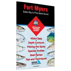 Florida Fort Myers - Estero Bay to Pine Island Sound Fishing Hot Spots Map