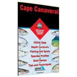 Florida Cape Canaveral Fishing Hot Spots Map