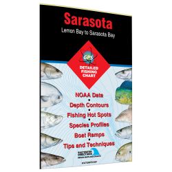 Florida Sarasota - Lemon Bay to Sarasota Bay Fishing Hot Spots Map
