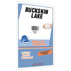 Wisconsin Buckskin Lake (Oneida Co) Fishing Hot Spots Map