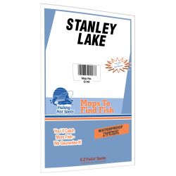 Michigan Stanley Lake Fishing Hot Spots Map