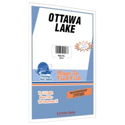 Michigan Ottawa Lake Fishing Hot Spots Map