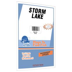Iowa Storm Lake Fishing Hot Spots Map