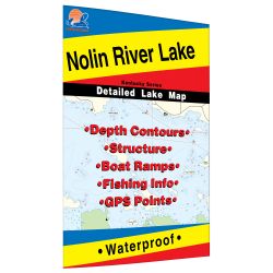 Kentucky Nolin River Lake Fishing Hot Spots Map
