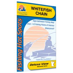 Minnesota Whitefish Chain Fishing Hot Spots Map
