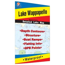 Missouri Wappapello Lake Fishing Hot Spots Map