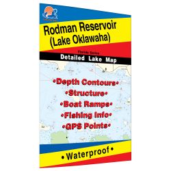 Florida Rodman Reservoir Fishing Hot Spots Map