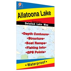Georgia Allatoona Lake Fishing Hot Spots Map