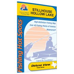 Texas Stillhouse Hollow Lake Fishing Hot Spots Map