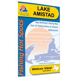 Texas Lake Amistad Fishing Hot Spots Map