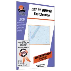 Ontario Bay of Quinte-E (Telegraph Narrows to Upper Gap) Fishing Hot Spots Map