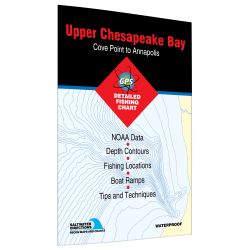 Maryland Upper Chesapeake Bay-Cove Point to Annapolis Fishing Hot Spots Map