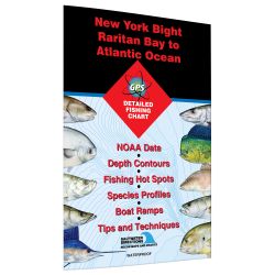 New Jersey New York Bight Raritan Bay to Atlantic Ocean Fishing Hot Spots Map