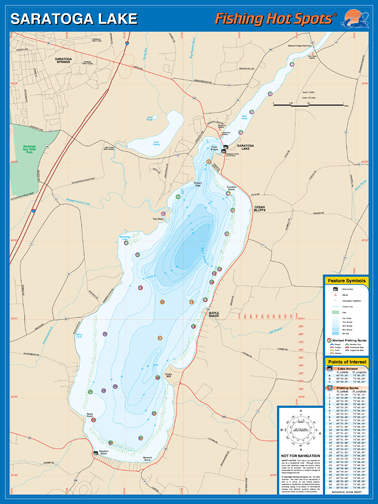 Washington Banks Lake Fishing Hot Spots Map