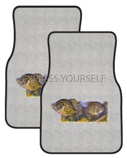 Black Crappies Car Mats