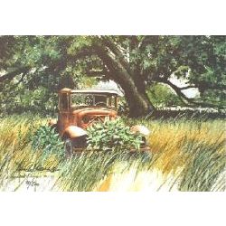 Abandoned - Old Truck Art Print by Les McDonald, Jr.