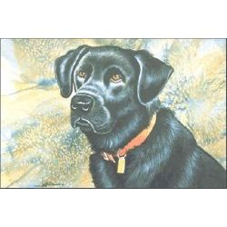 Black Lab - Hunting Dog Art Print by Les McDonald, Jr.