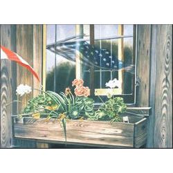 Reflections - Flower Box Art Print by Les McDonald, Jr.