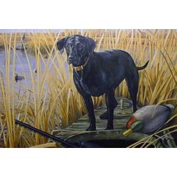Ready, Willing & Able Labrador - Art Print by Steve Hamrick