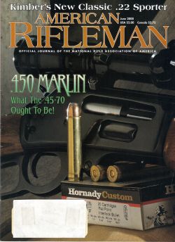 Vintage American Rifleman Magazine - June, 2000 - Very Good Condition