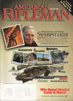 Vintage American Rifleman Magazine - September, 2000 - Like New Condition