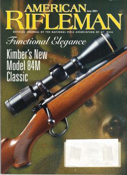 Vintage American Rifleman Magazine - June, 2001 - Like New Condition