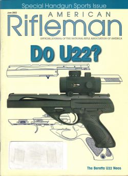 Vintage American Rifleman Magazine - June, 2002 - Very Good Condition