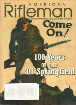 Vintage American Rifleman Magazine - March, 2003 - Very Good Condition