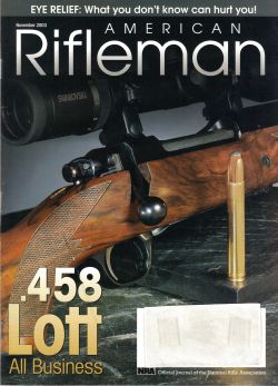 Vintage American Rifleman Magazine - November, 2003 - Very Good Condition