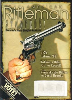Vintage American Rifleman Magazine - February, 2005 - Very Good Condition