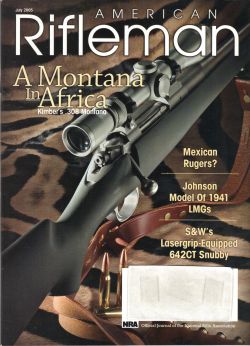 Vintage American Rifleman Magazine - July, 2005 - Very Good Condition